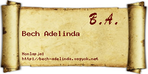 Bech Adelinda névjegykártya